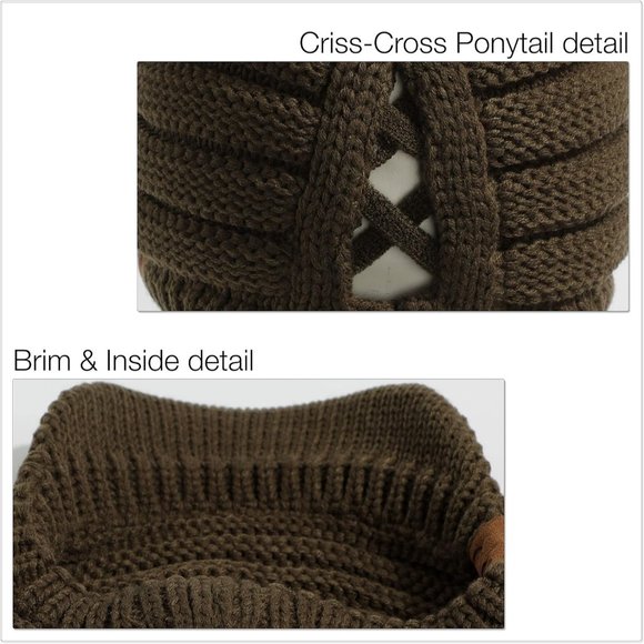 Hatsandscarf Exclusives Women\'s Ribbed Knit Hat with Brim main image 5